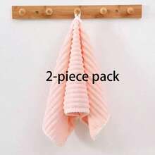 1 Pack Solid Color Premium Coral Fleece Large Hand Towels 30*60cm, Lint-Free, Quick-Drying Kitchen Towels - Multicolor - View 17