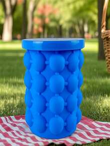 半个冰桶兼冰模，带盖（二合一），节省空间，可制作立方体冰块、冰格和冰棒，一次可制作40个冰球，适用于各种冷冻食品、饮料和鸡尾酒。 - 查看 5