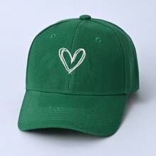 1 Stück "Doppelherz" besticktes Baseballcap, modischer Polyester Sonnenhut, Outdoor Accessoire, Kopfbedeckung - Doppeltes Herz - Übersicht 4