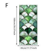 1pc Geometric Fan Pattern 2D Window Film, PVC Static Cling, Removable & Reusable Privacy Protection, Easy Installation, Suitable For Bathroom, Kitchen, Office Decor, Bathroom Privacy Window Sticker - Static Glass Sticker - View 12
