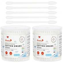 Cleaning Swabs Precision Pointed - 400 Count Pointy Organic Cotton Buds Double Side Tightly Wrapped Cotton Tips Paper Stick Soft Gentle Lint-Free Cruelty-Free Pointy And Round E - 400 Count - View 9