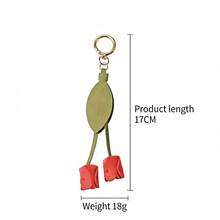 Llavero de flor de tulipán de cuero PU - Lindo accesorio de bolso con forma de flor, accesorio estético minimalista para mujeres y niñas, accesorios de bolso, regalos para maestros, accesorios rojos, regalos de festival, graduación, regalos de apreciación a maestros, regalos de cumpleaños, regalos para madres, regalos del Día de la Madre - Rojo - Ver 9