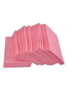 klimonla 125pcs Waterproof Nail Art Desk Mat, Disposable 3-Layer Foldable Nail Salon Practice Desk Pad - Berwarna merah muda - View 7