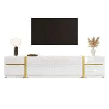 Television Stands & Entertainment Centers - White + MDF + Particle Board - View 11