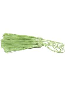 20/50/100pcs 5 Inch/13cm Silk Tassel Bookmarks With 2 Inch Cord Loop And Small Chinese Knot, Suitable For Jewelry Making, Souvenirs, Bookmarks, DIY Crafts - 13cm Fruit Green - View 4