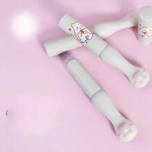 Soft Silicone Cat Paw Lip Brush With Cap, Cute Portable Lip Stain Brush, Fingerprint Concealer, Easy To Clean - Multicolor - View 4