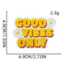 2件/16件組 天堂卡通布料貼花彩色英文字母數字貼片刺繡圖案貼花，適用於衣物包包裝飾 - 多巴胺英文布貼 - 查看 9