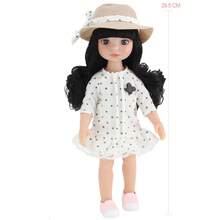 AKODEERD 29.5厘米女孩娃娃玩具，戴着时尚帽子和精致鞋子，蓝色眼睛，娃娃玩具礼物，送给女孩、朋友、节日礼物 - 整個娃娃 - 查看 11