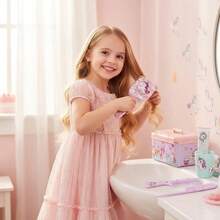 Bộ lược hoạt hình cho trẻ em, lược nhỏ in hình dễ thương, lược răng nhỏ chải tóc cho trẻ em có đuôi nhọn, lược massage tai gấu hoạt hình trong suốt có đệm khí, lược chải tóc hình gấu dễ thương cho trẻ em, lược cho bé gái. - Nhiều màu - Xem 2