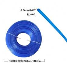 30M Lawn Mower Grass Rope, Serrated Brush Cutter Accessories, 2.4mm Round, Universal Nylon Grass Rope, Garden Tools, Garden Weeding Tools - Blue - View 4