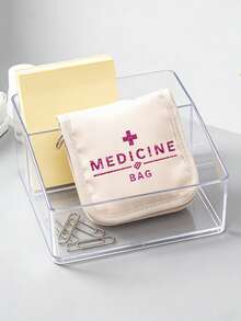 Portable Mini Medicine Bag, Multiple Style First Aid Pouch With Funny Medical Quotes, Compact Travel Pill Organizer For Medications & Bandages, Ideal For Travel, Daily Use & Emergencies, Suitable For Adults, Students & Pet Owners, Perfect For Easter, Travel Gifting & Emergency Prep, Versatile As Medical Bag, Pill Case & First Aid Kit - Multicolor - View 6