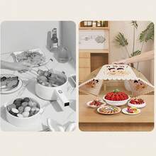 Foldable Food Cover, New Household Leftover Food Protective Cover, Tabletop Food Cover, Dust-Proof Dish Cover - Multicolor - View 7