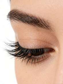 7对5D水貂毛假睫毛，交叉浓密自然款假睫毛条 - 黑色 - 查看 11