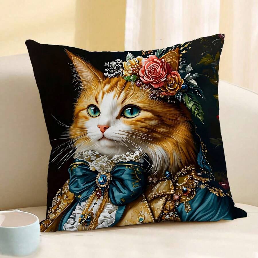 18x18 Inch Rustic Farmhouse Pillow Cover 1pc "Welcome To The Porch" Polyester Cushion Cover With Zipper Closure, Machine Washable, Suitable For Porch, Patio, Sofa Or Chair Outdoor/Indoor Decor (Pillow Insert Not Included) - Multicolor - View 1