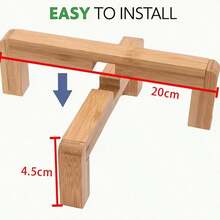 1pc Square Plant Stand, Pot Base Holder, Durable Wooden Multi-Tier Small Square Shelving Unit For Indoor/Outdoor Use, Suitable For Succulents, Cacti, Potted Plants - Indoor Garden Display Rack, Home & Balcony - 1pc Flower Pot Stand - View 10
