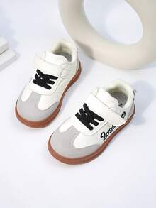 Giày thể thao đế bằng thường ngày cho bé gái sơ sinh/trẻ nhỏ, có khóa cài, kiểu dáng dễ thương phù hợp với trường học, mùa xuân/thu. - màu đen - Xem 6