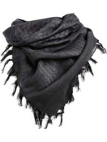 1pc European & American New Autumn/Winter Desert Style Scarf Men, Motorcycle Riding Arabic Headscarf, Soft & Warm Outdoor Style - Màu be, 1 cái - Xem 7