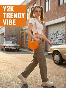Heart-Shaped Bag Featuring A Stunning 3D Layered Aesthetic Design With Assorted Colors For  Women And Teen Girls This Exquisite Small Satchel Is Perfect For Romantic Dating Travel Music Festivals And Parties To Hold Essentials In Style Women's Bags Crossbody Bags Shoulder Bags - 彩色 - 查看 9