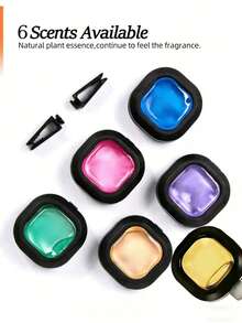 3/6/12pcs Portable Car Diffuser, Car Air Freshener, Keeps Car Interior Fresh, Aromatherapy, 5 Scent Options. Suitable As Birthday, New Year Gift, For Women, Home Decor, Men, Wedding, Etc. - Multicolor - View 8