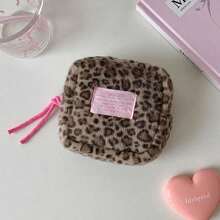 High-End Leopard Print Makeup Bag Sanitary Napkin Storage Bag Travel Portable Bag - Random Color - View 8