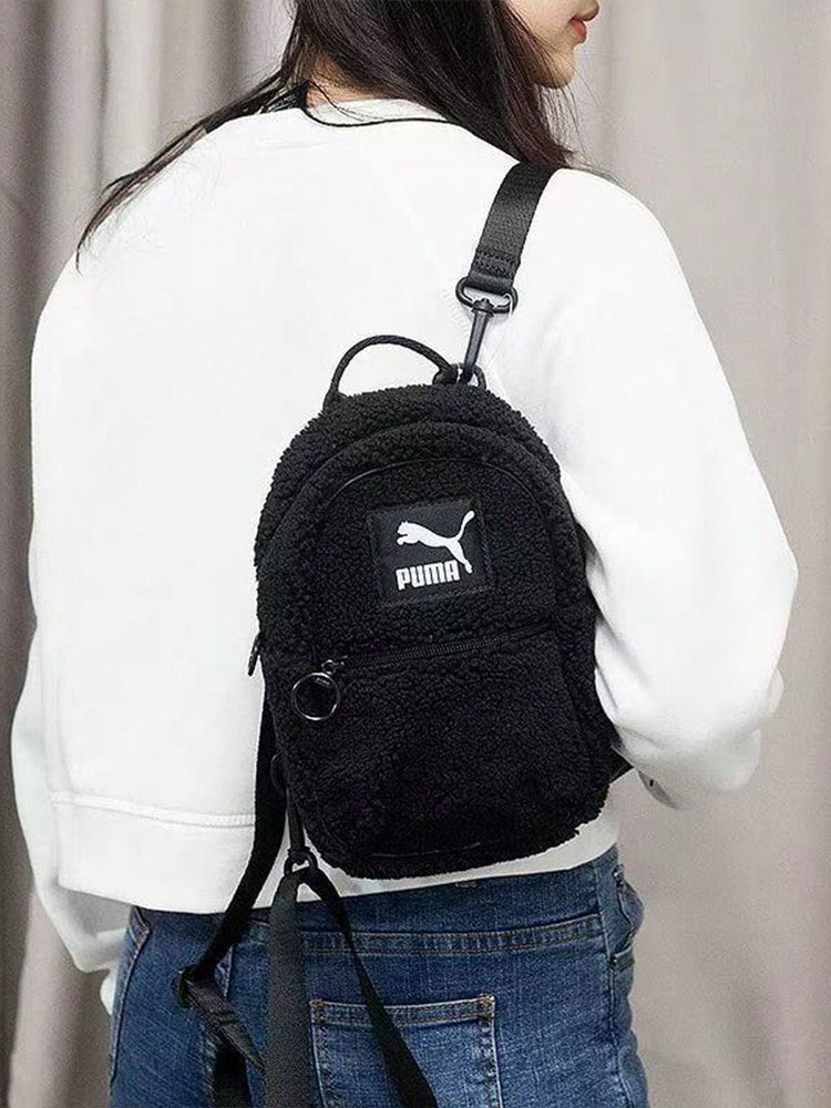 Mochila PUMA Prime Sherpa Minime, mochila de tela, tamaño regular, para mujer. - Negro - Ver 1