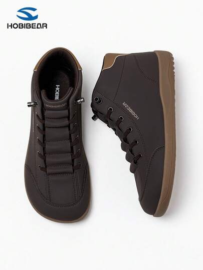 HOBIBEAR 1 đôi giày thể thao cao cổ unisex, đế cao su mềm, chống trơn trượt, chống thấm nước, dáng rộng, thoải mái, phù hợp cho hoạt động ngoài trời, leo núi, mùa đông.