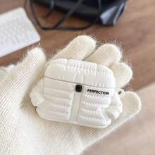 Creative Personalized Down Jacket Earphone Case - White - View 1