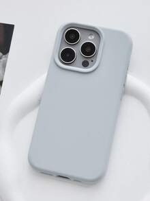 1 chiếc ốp lưng điện thoại sạc không dây phát quang cao cấp, tương thích với iPhone 17 AIR 16 15 14 13 12 11 Pro Max Plus, ốp lưng silicon lỏng siêu mỏng chống sốc bảo vệ điện thoại. - Màu xanh nhạt - Xem 3