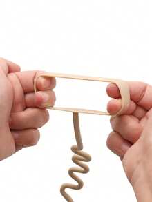 5 piezas Clips de chupete de silicona suave, Soportes de biberón, Clips de chupete de dentición ajustables, Soportes de chupete, Accesorios de cochecito - arcilla - Ver 8