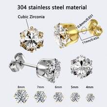 Kit de perçage d'oreilles professionnel avec pistolet de perçage d'oreilles et 34 pièces de boucles d'oreilles en acier inoxydable de couleur - Bleu azur - Voir 7