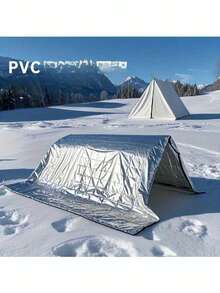 超大号应急求生毯 | 高强度隔热反射轻质铝箔，62 英寸 x 83 英寸，非常适合露营、背包旅行、旅游和居家使用 - A - 查看 2