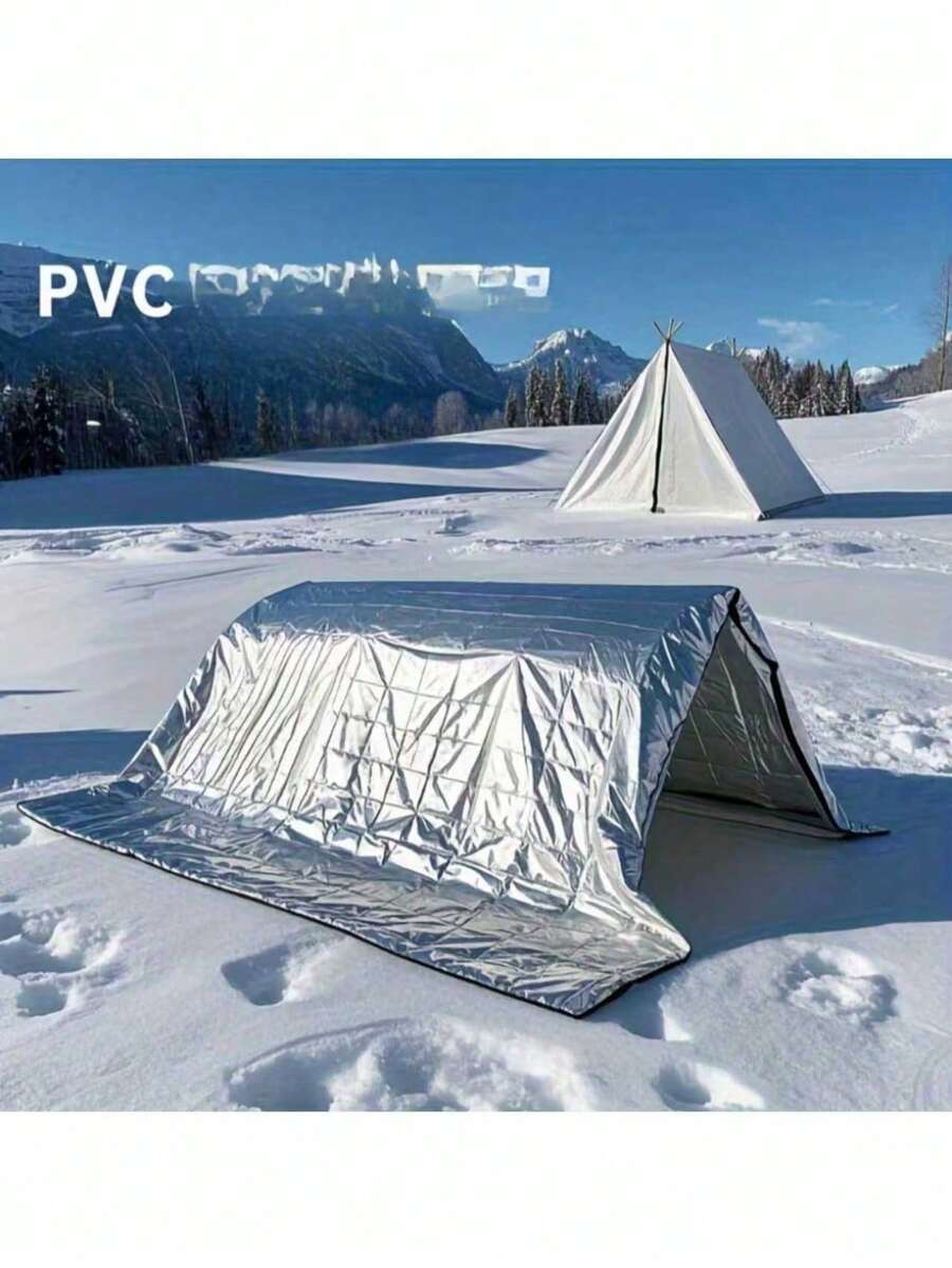 超大号应急求生毯 | 高强度隔热反射轻质铝箔，62 英寸 x 83 英寸，非常适合露营、背包旅行、旅游和居家使用