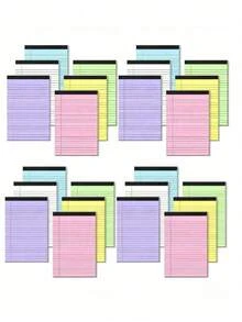 A7 Colorful Wirebound Sticky Note Pad, 50 Sheets Tear-Off Memo Notebook - A5 - View 12