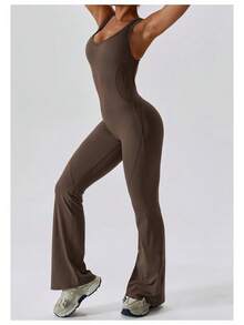 Women One-Piece Shapewear - Coffee Brown - View 2