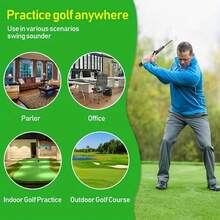 1支可伸缩高尔夫挥杆训练器，轻便耐用，高尔夫挥杆训练辅助工具，高尔夫挥杆杆，挥杆姿势辅助训练杆，符合人体工程学握把，右手适用，高尔夫配件，有效练习并提高高尔夫技能，适用于高尔夫练习用品、户外运动配件、高尔夫礼品、训练场地工具、运动礼品、男士礼品、女士礼品。 - 高爾夫-練習器 - 查看 7