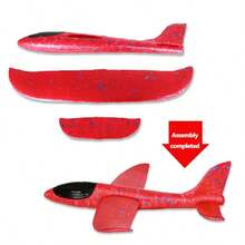 Avión planeador de espuma grande de 34 cm, juguete volador de lanzamiento manual flexible, 2 modos de vuelo (acrobacia y recto), juguete resistente a choques para exteriores adecuado para niños y niñas, regalo de cumpleaños - Multicolor - Ver 13