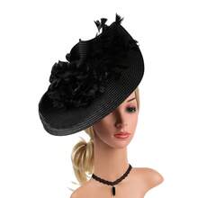 2025 Elegant Tea Fascinator Kentucky Hat Women's Fascinator Derby Straw Pillbox Hat For Cocktail Wedding - 綠色 - 查看 5