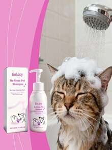 Pet No-Rinse Shampoo Foam, Convenient Pet Hair Cleaning Without Rinsing, Gentle Cleansing And Softening, Foam Formula Cleans And Absorbs Dust And Odor, Minimizing Skin Irritation - 300ml - View 2
