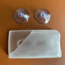 Giá đỡ thẻ EZ Pass trên ô tô (1 chiếc) kèm cốc hút có thể tháo rời, phù hợp với thiết bị thu phát tín hiệu EZ Pass Mini/IPass, không cần bóc lớp keo khi lắp đặt (Màu trong suốt, 1 chiếc) - 1 gói trong suốt - Xem 1