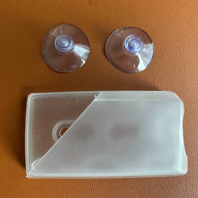 1 pieza Soporte de coche para EZ Pass con ventosa desmontable, adecuado para el mini EZ Pass/IPass, sin necesidad de despegar el adhesivo para instalar (transparente, 1 pieza)