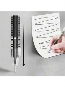 10/20pcs Liquid Ink Pens, Quick Drying Signature Ink Pens, 0.5mm Black/Blue/Red Ink, Essential For School/Office, Back To School Season - Multicolor - View 2