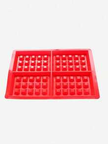 1pc Silicone Square 4-Cavity Waffle Mold, Silicone Waffle Baking Mold Suitable For Waffles, Cakes, Chocolates, Handmade Soaps - Multicolor - View 7