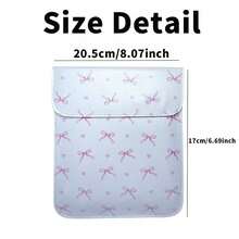 Universal Bow Design Protective Case, PU Leather Cover, Fits 6 Inch, 6.8 Inch, 7 Inch Kindle Paperwhite/Colorsoft/Signature Edition (2024-2012 Models), Also Fits 6-6.8 Inch /Tolino/Pocketbook 6 Inch E-Book Readers. - White - View 6