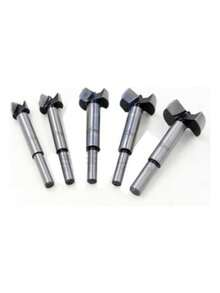 Kit 5 Brocas Fresas Forstner Madeira  15 20 25 30 35mm - CINZA - Visão 4