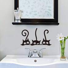 1pc Toilet Seat Sticker, Refrigerator Decorative Sticker - Easy To Apply, Vinyl Decal, Suitable For Bathroom, Living Room, Switches, Refrigerator Decor, Durable And Removable, Fit For Laptop And Home Decor, Gift - Multiple Styles - View 3