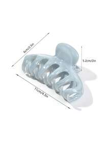 1PC High Quality Plastic Hair Claw Clips, 4inch Strong Hold Nonslip Jaw Clip, Large Marble Hair Barrettes For Thick Thin Hair, French Elegant Fashion Hair Claw, Hair Accessories For Women Girls, For Work Dating Party Daily Use, Holiday Birthday Valentine's Day Mother's Day Gift, Summer Vacation Beach Accessories, Acetate Hair Clamps, Blue Pink White, Hair Clutch Hair Catcher Clip Vacay Hair Clips - Multicolor - View 11