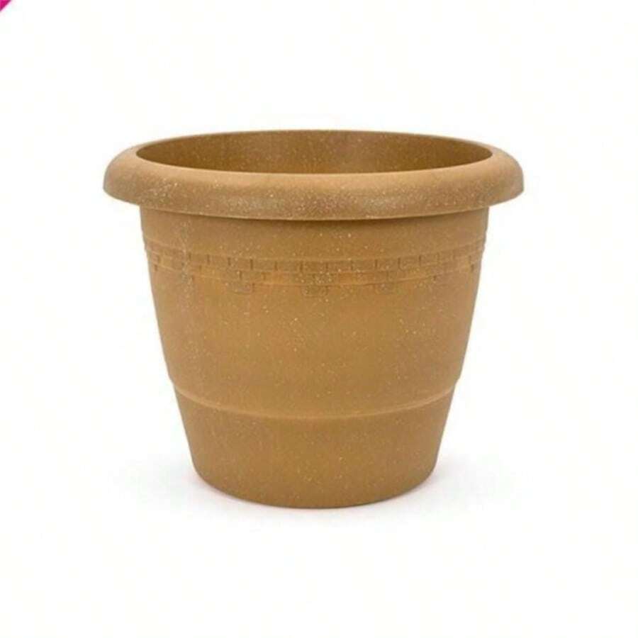 Plastic Flower Pots For Succulents, Potted Plants, Potted Plants For Pothos And Orchids, Brown, Thickened, Durable, Suitable For Indoor Balcony Gardening Plants. - A - View 1