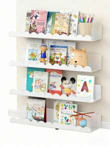 Kệ đựng đồ treo tường dành cho phòng ngủ trẻ em, được thiết kế để sắp xếp và cất giữ nhiều vật dụng khác nhau trong phòng trẻ, làm bằng chất liệu sắt. - Nhiều màu - Xem 11