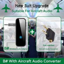 VAORLO 蓝牙5.3音频接收器/发射器，支持免提通话，配备3.5mm AUX接口，立体声音乐无线适配器，适用于电视、电脑、车载蓝牙耳机/音箱。不支持TF卡。 - AP轉換器 - 查看 1