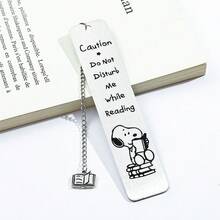 1 chiếc bookmark Snoopy bằng thép không gỉ phổ biến năm 2026, với kết cấu kim loại tinh tế và đẹp mắt, hình in rỗng dễ thương và bền, nhẹ và bền mà không bị cong vênh. - Nhiều màu - Xem 5